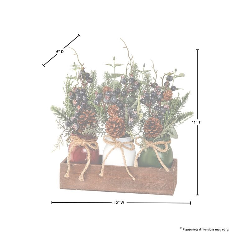 Berry Floral Arrangement in Planter