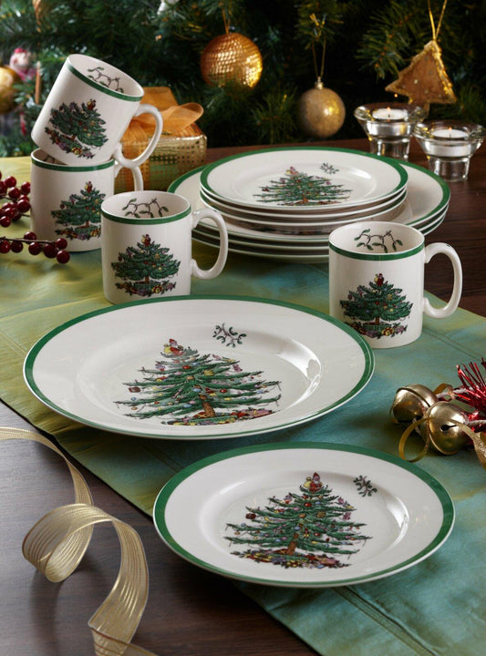 Christmas Tree 12 Piece Dinnerware Set, Service for 4