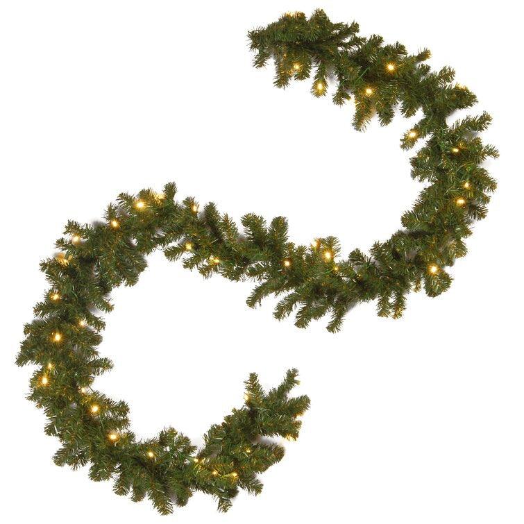 Customizable Christmas Tree & Garland Set North Valley Spruce with Dual Color Tree