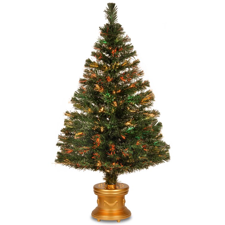 Green Pine Artificial Christmas Tree With Multi-Color Lights