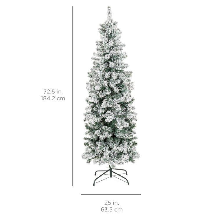 Flocked Pine Artificial Christmas Tree
