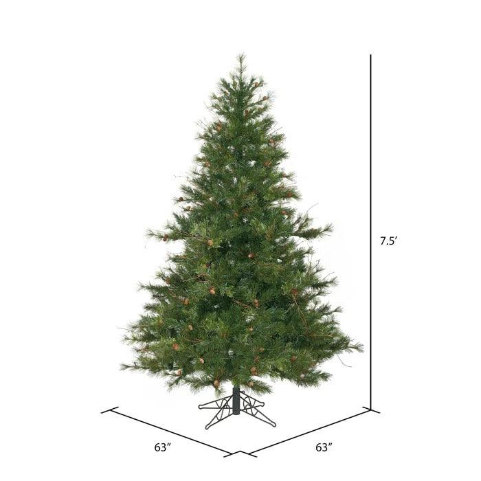 Galarza Mixed Country Pine Unlit Artificial Christmas Tree, 4.5 to 7.5 ft