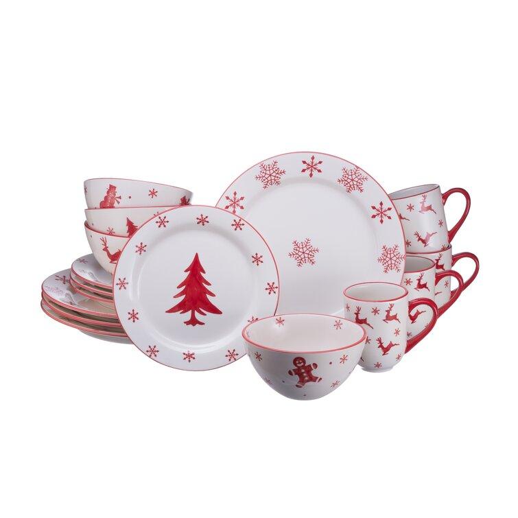Licorice 16 Piece Dinnerware Set, Service for 4