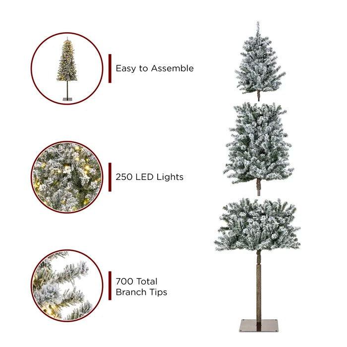 Lighted Artificial Spruce Christmas Tree