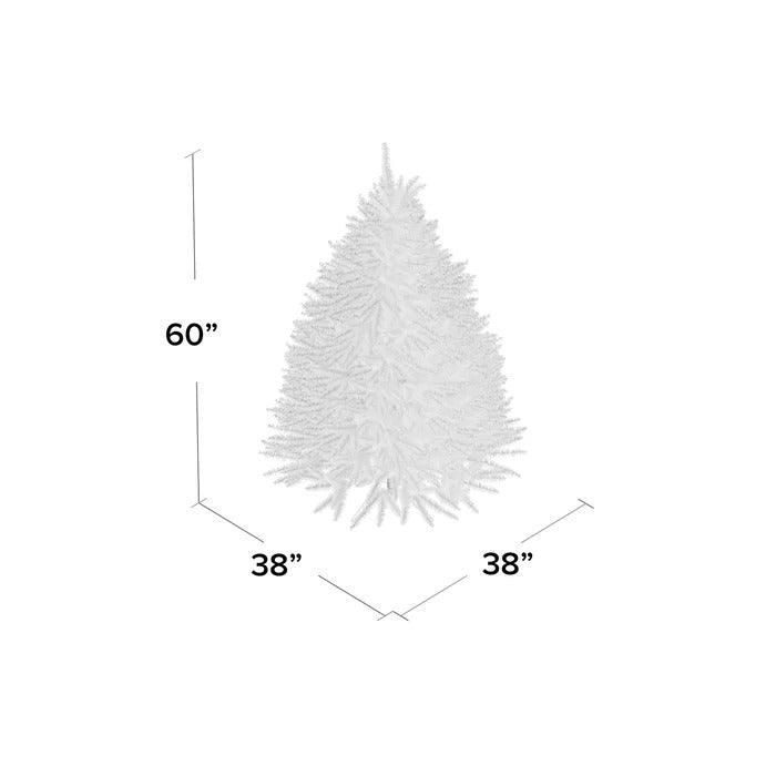 Matthias Patriotic Red, White & Blue Pre-Lit Christmas Tree, 5–7.5 ft