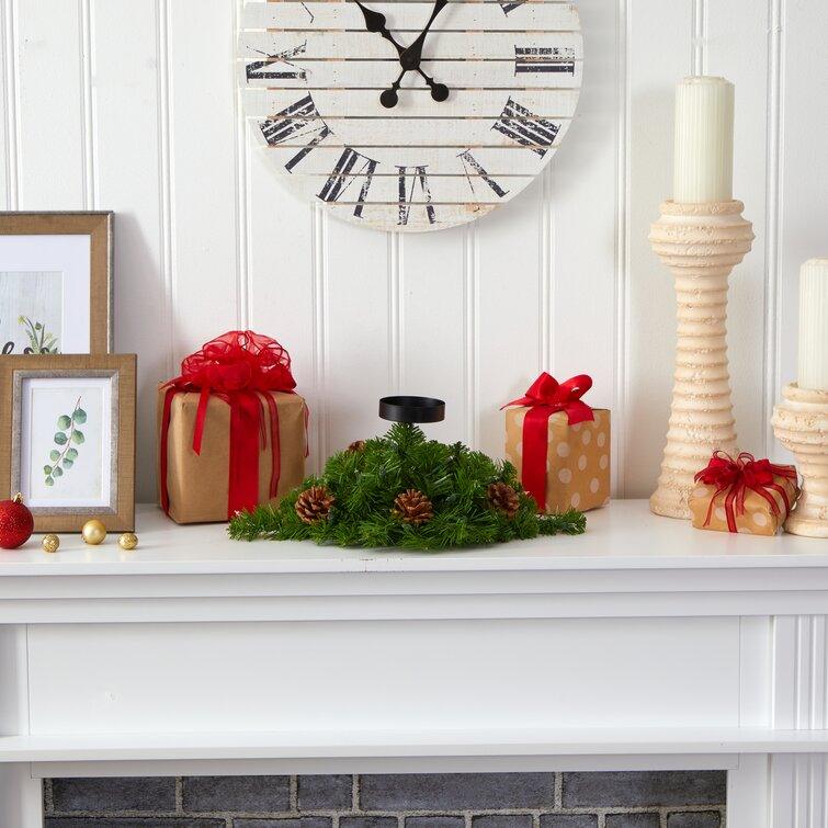 Festive Holiday Mixed Floral Arrangement in Pot