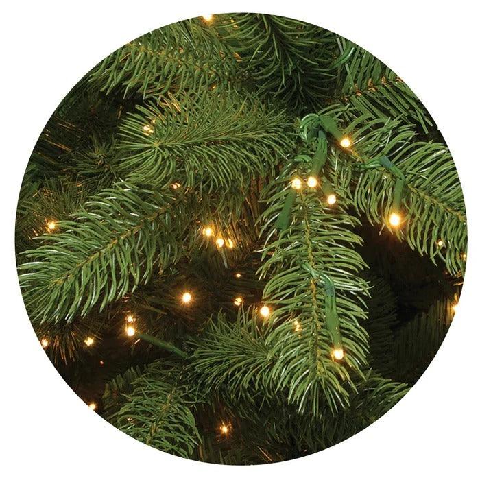 7.5 ft Downswept Douglas Fir Pre-Lit Christmas Tree, 3000 Dual Color Cosmic LEDs