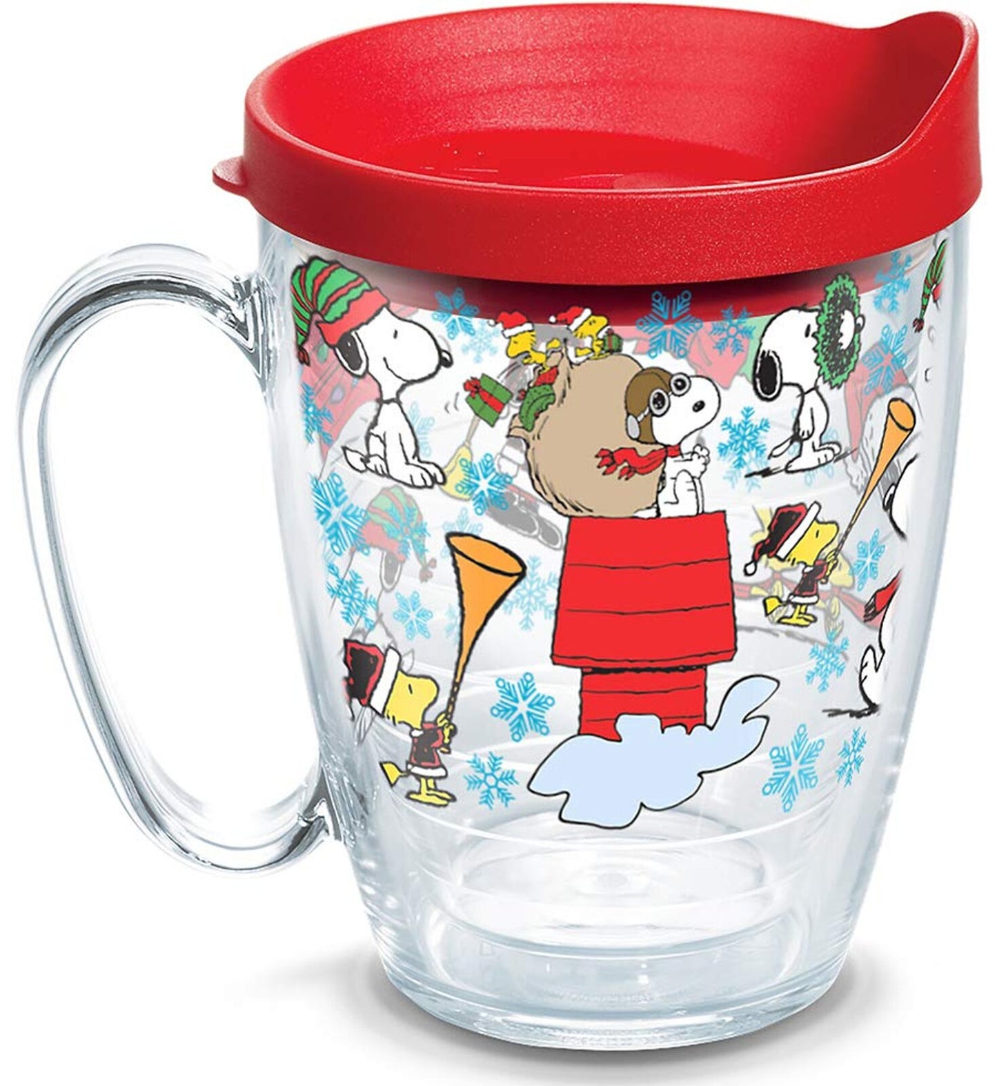Peanuts Christmas Collage Coffee 16 Oz Travel Mug