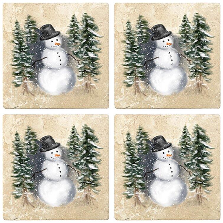 Premium Absorbent Travertine Decor Gift Housewarming Coaster (Set of 4)