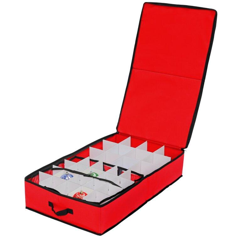 Storage 2'' H x 14.75'' W x 17.5'' D Christmas Ornament Storage