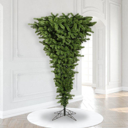 Upside Down 7.5' Green Artificial Christmas Tree