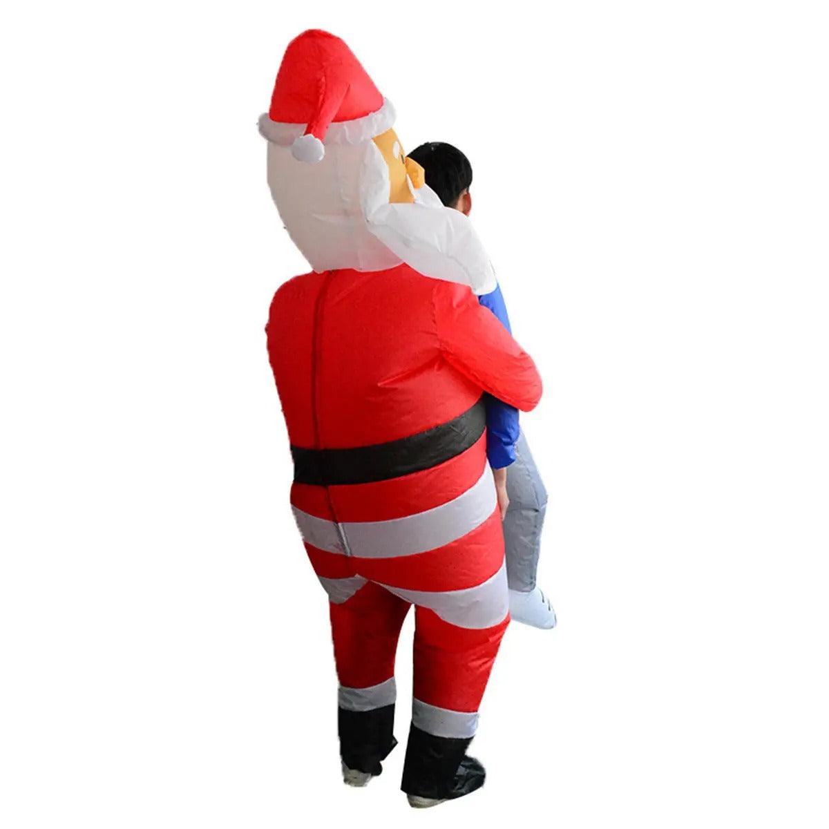 Scary Christmas Man Inflatable Costume Blow Up Suits