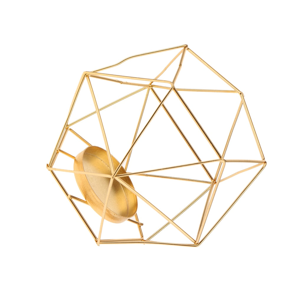 3D Geometric Wedding Geometric Candlestick