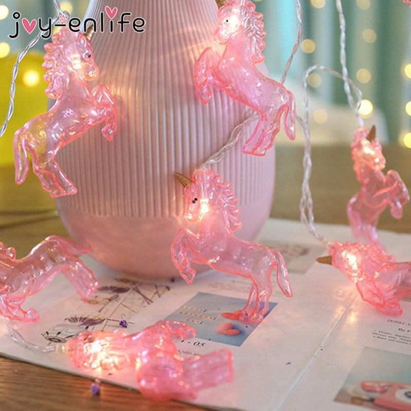 LED Unicorn Shaped Night String Lights