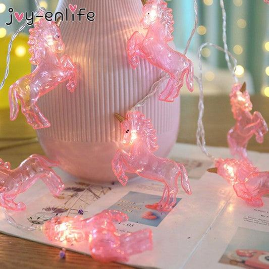 LED Unicorn Shaped Night String Lights