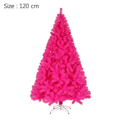 PVC Flocking Pink Christmas Artificial Tree