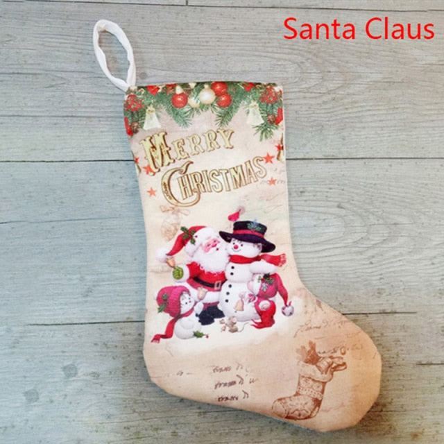 Christmas Stockings Cloth Small Boots Gift Bag
