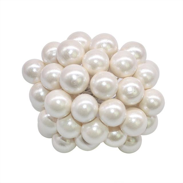 50Pcs/lot Mini Artificial Flower Fruit Stamens Cherry Christmas Plastic Pearl Berries Ornaments - Christmas Trees USA