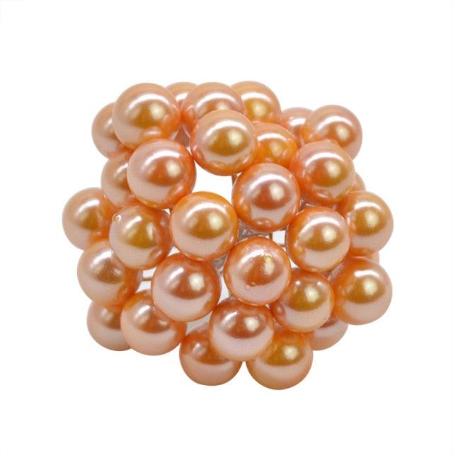 50Pcs/lot Mini Artificial Flower Fruit Stamens Cherry Christmas Plastic Pearl Berries Ornaments - Christmas Trees USA
