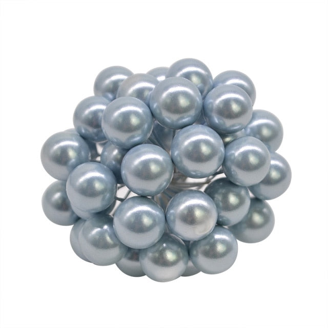 50Pcs/lot Mini Artificial Flower Fruit Stamens Cherry Christmas Plastic Pearl Berries Ornaments - Christmas Trees USA