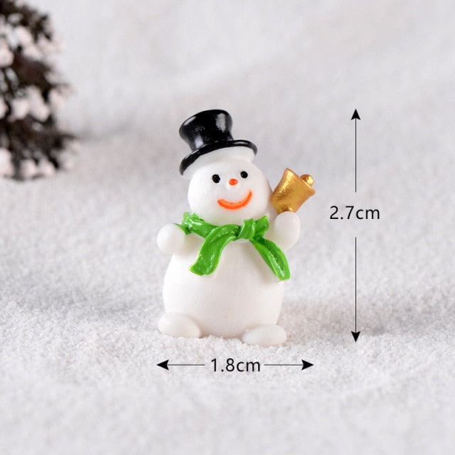 Mini Christmas Train Ornament Santa Claus Gift Toys Crafts Table Decor