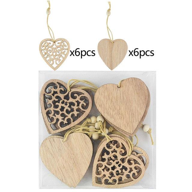 Christmas Wooden Tree Pendants