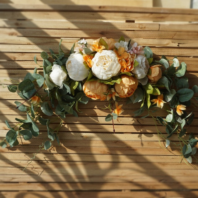 Artificial wreath door threshold flower DIY - Christmas Trees USA