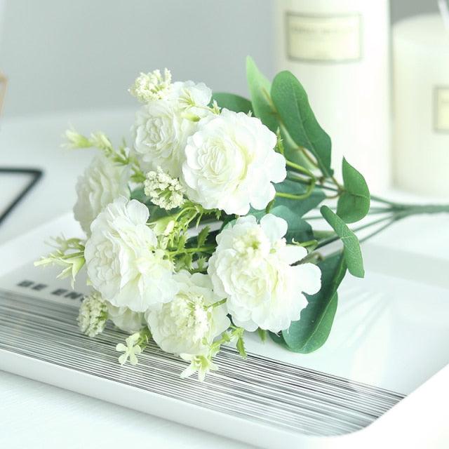 DIY Artificial Flowers Silk Rose for Chritmas Decorations Wreath Maker - Christmas Trees USA