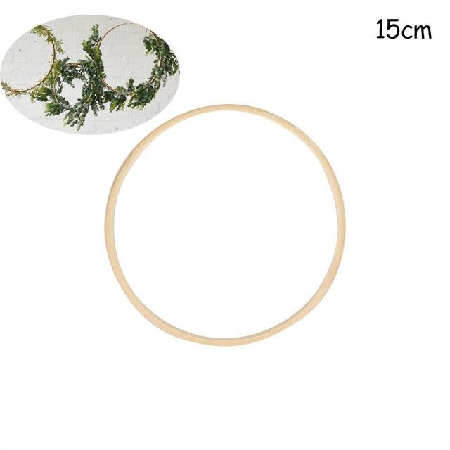 10-40cm Gold Iron Metal Ring Hoop Wreath - Christmas Trees USA