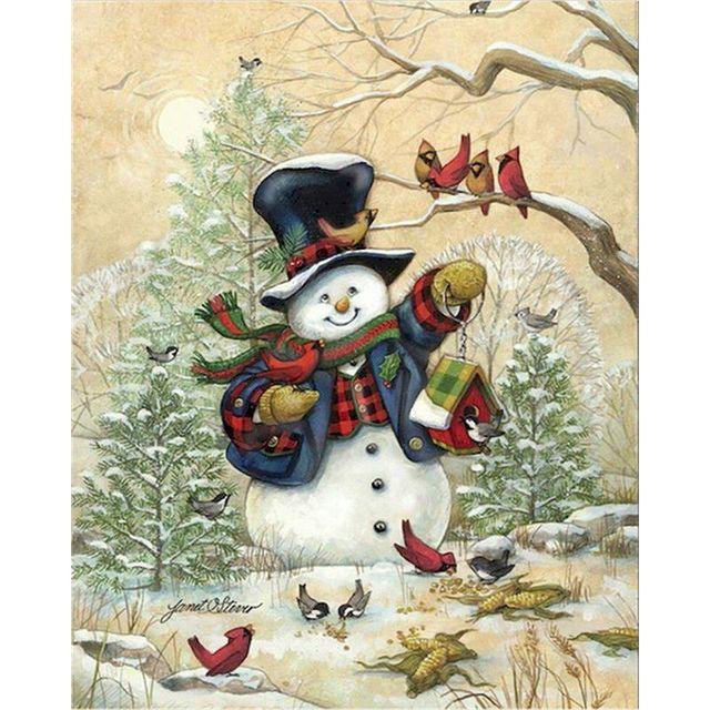 Snowman & Deer Christmas Gift Frame