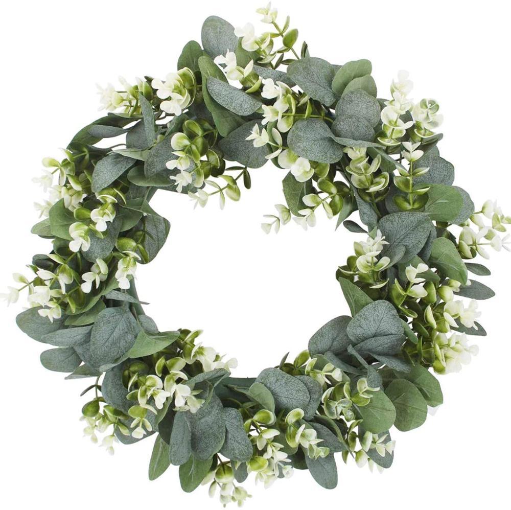 Eucalyptus wreath Artificial plants Background Christmas - Christmas Trees USA