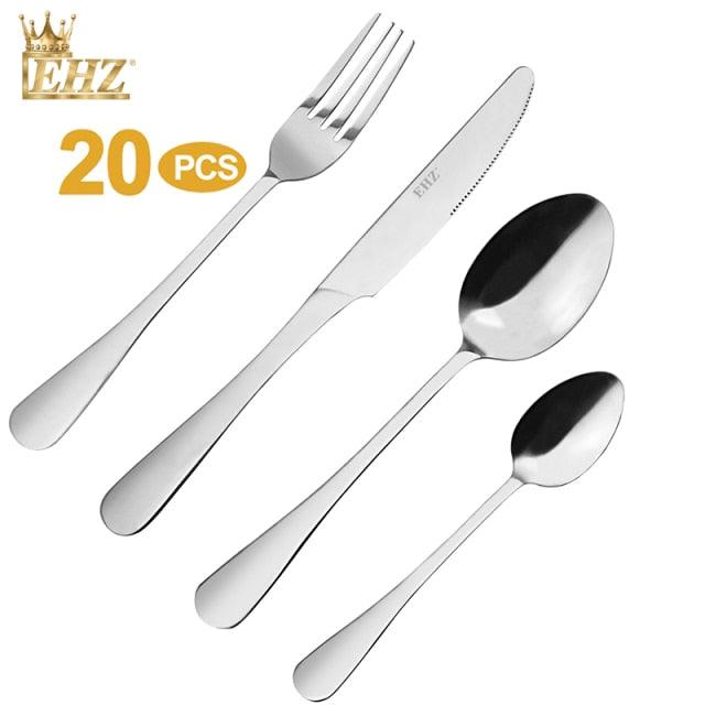Stainless Steel Tableware Knife Silver Dinnerware Mirror