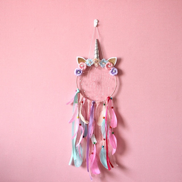 LED Creative Unicorn Wind Chimes Dream Catcher Ornaments