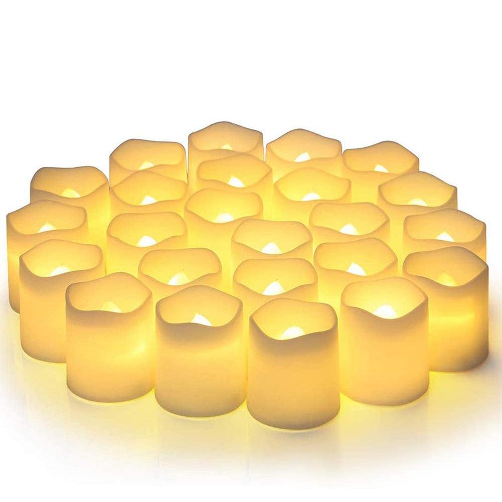 Battery Powered Flameless LED Candles with Remote & Timer | Safe, Flickering Tea Lights for Home Decor