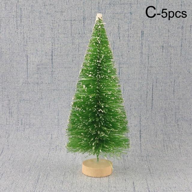 5pcs Decorated small Christmas tree - Christmas Trees USA