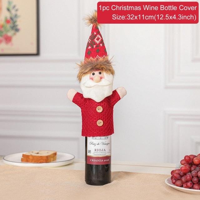 Christmas Wine Bottle Cover