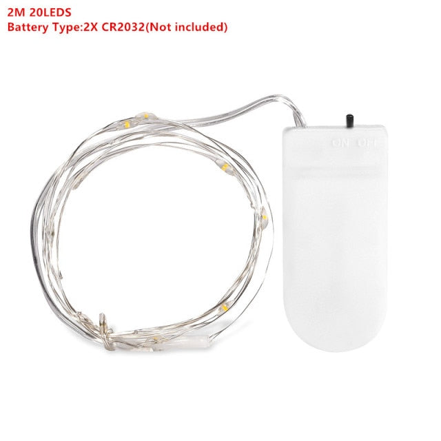 LED String light Silver Wire Fairy Garland Home Christmas