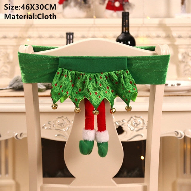 Santa Claus Hat Chair Cover