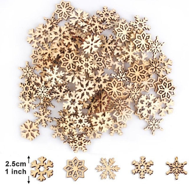 Wooden Christmas Tree Hanging Ornament