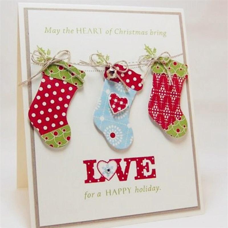 Metal Cutting Dies For Christmas Stockings Scrapbooking Practice - Christmas Trees USA