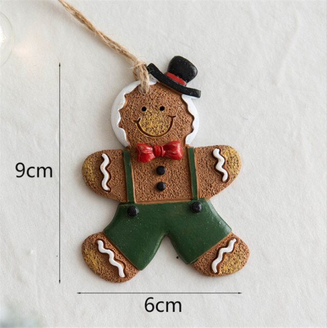 Christmas Gingerbread Man Pendant Christmas Ornaments