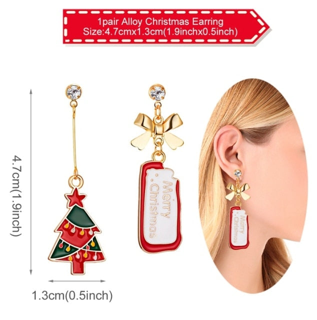 Christmas Earrings Merry Christmas Decorations