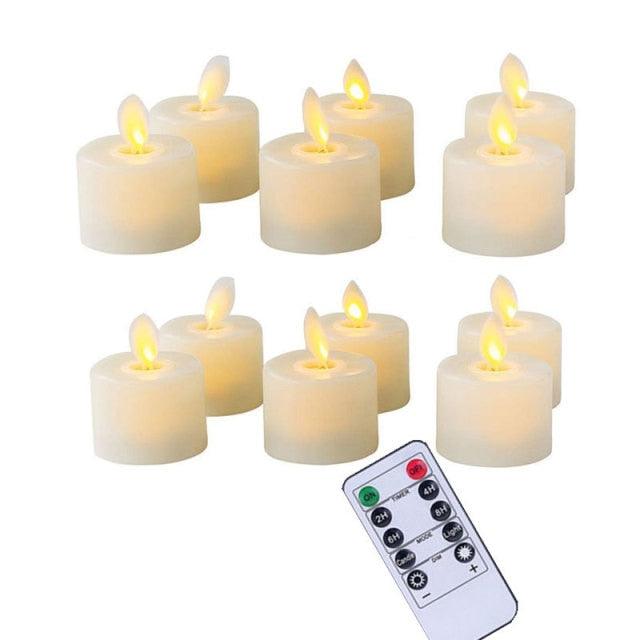 Pack of 6 or 12 Remote or Not Remote Flameless Battery Candles