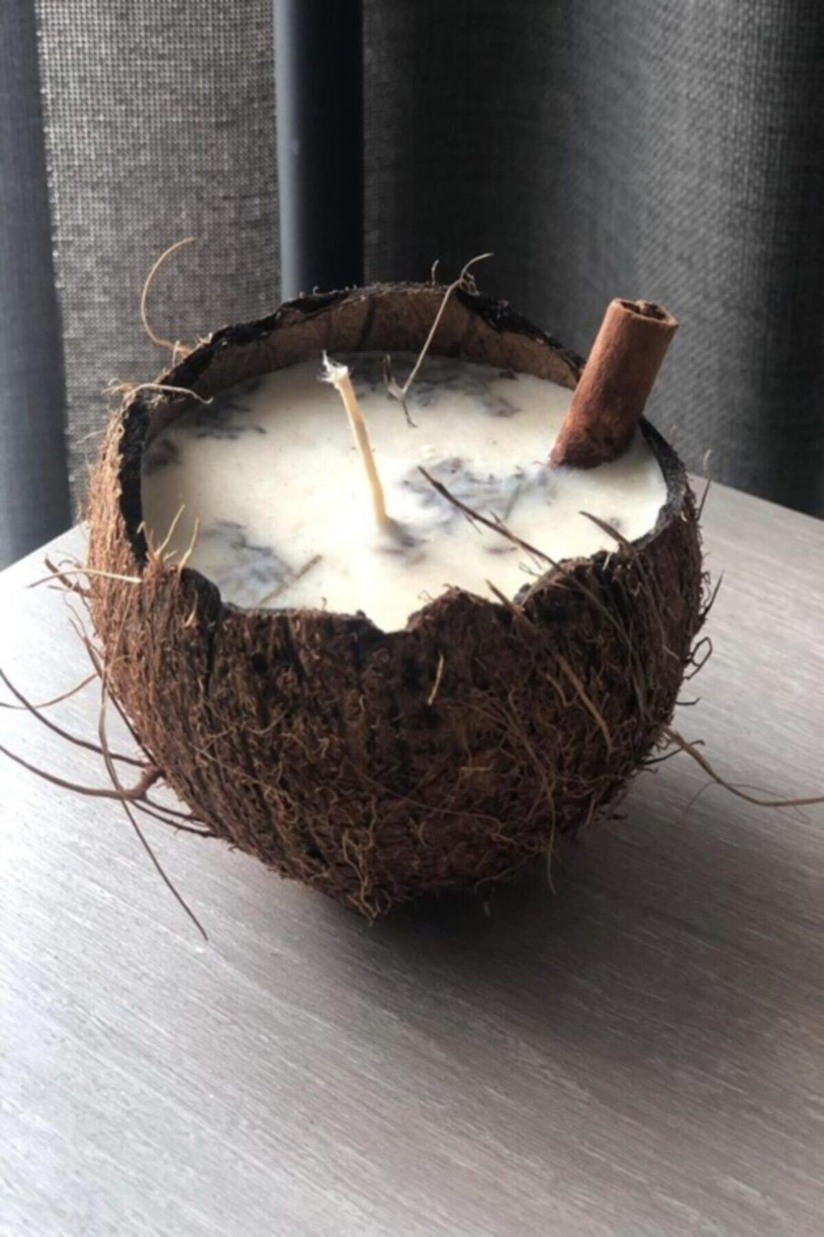 Natural Coconut Shell Decorative Scented Candle