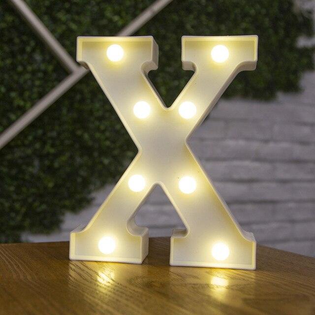 Christmas Tree Ornaments 26 English Alphabet Lamp - Christmas Trees USA