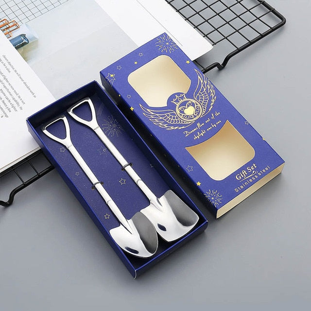 Christmas Stainless Steel Shovel Spoon Set Creative Tea-Spoon Shovel