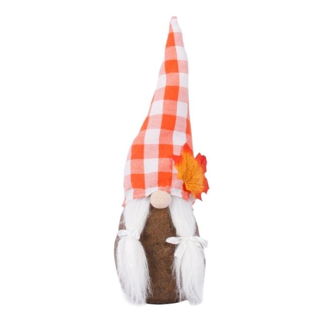 Fall Gnome Pumpkin Sunflower Swedish Nisse Tomte Elf Dwarf Plush Ornaments
