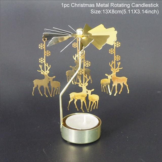 Christmas Iron Hollow Candle Holder | Elegant Holiday Decoration & Gift