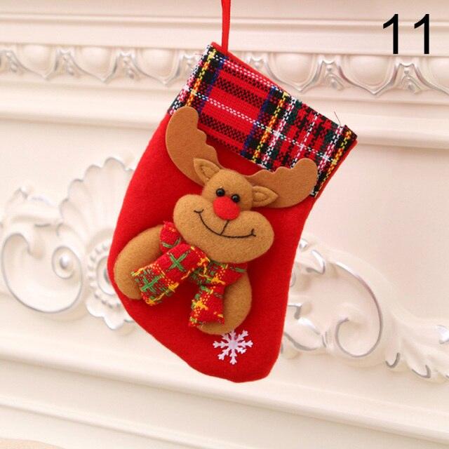 Stocking Sack Xmas Gift Candy Bag Noel Christmas