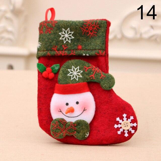 Stocking Sack Xmas Gift Candy Bag Noel Christmas